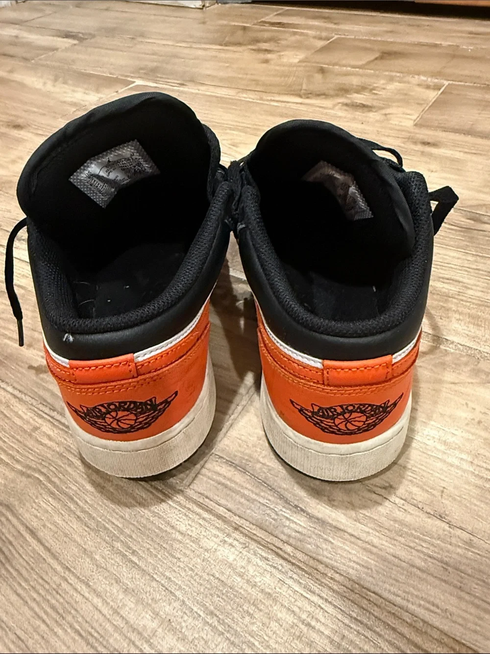 Nike Air Jordan Low Sneakers - Black & Orange